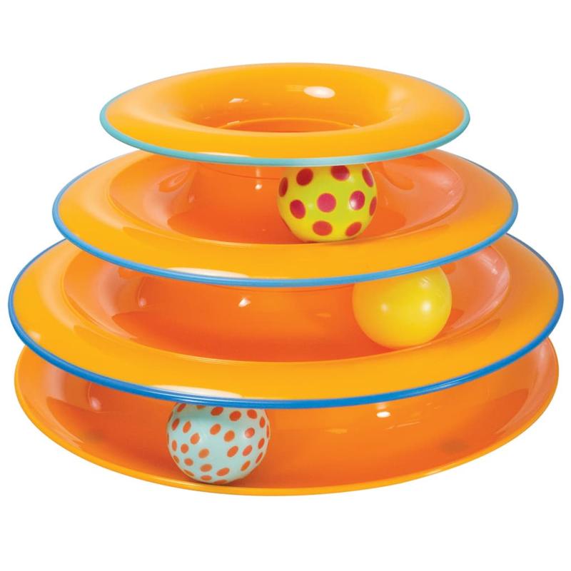 Petstages Tower of Tracks Cat Toy, 10-in