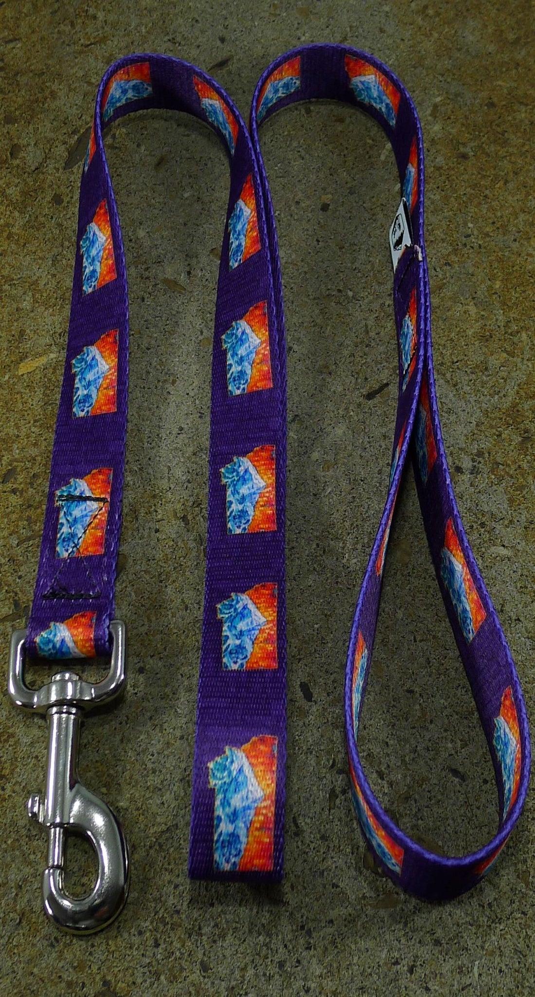 MTN Straps Dog Leash, Mtn Purple, 6-ft