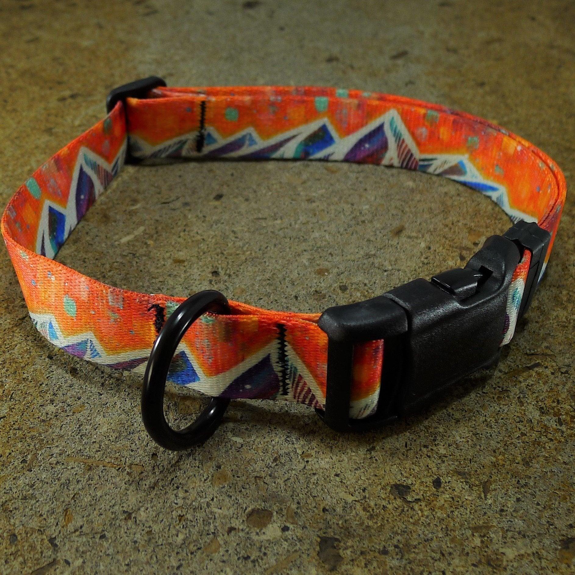 MTN Straps Dog Collar, Spanish Peaks, Medium (12-18-in)