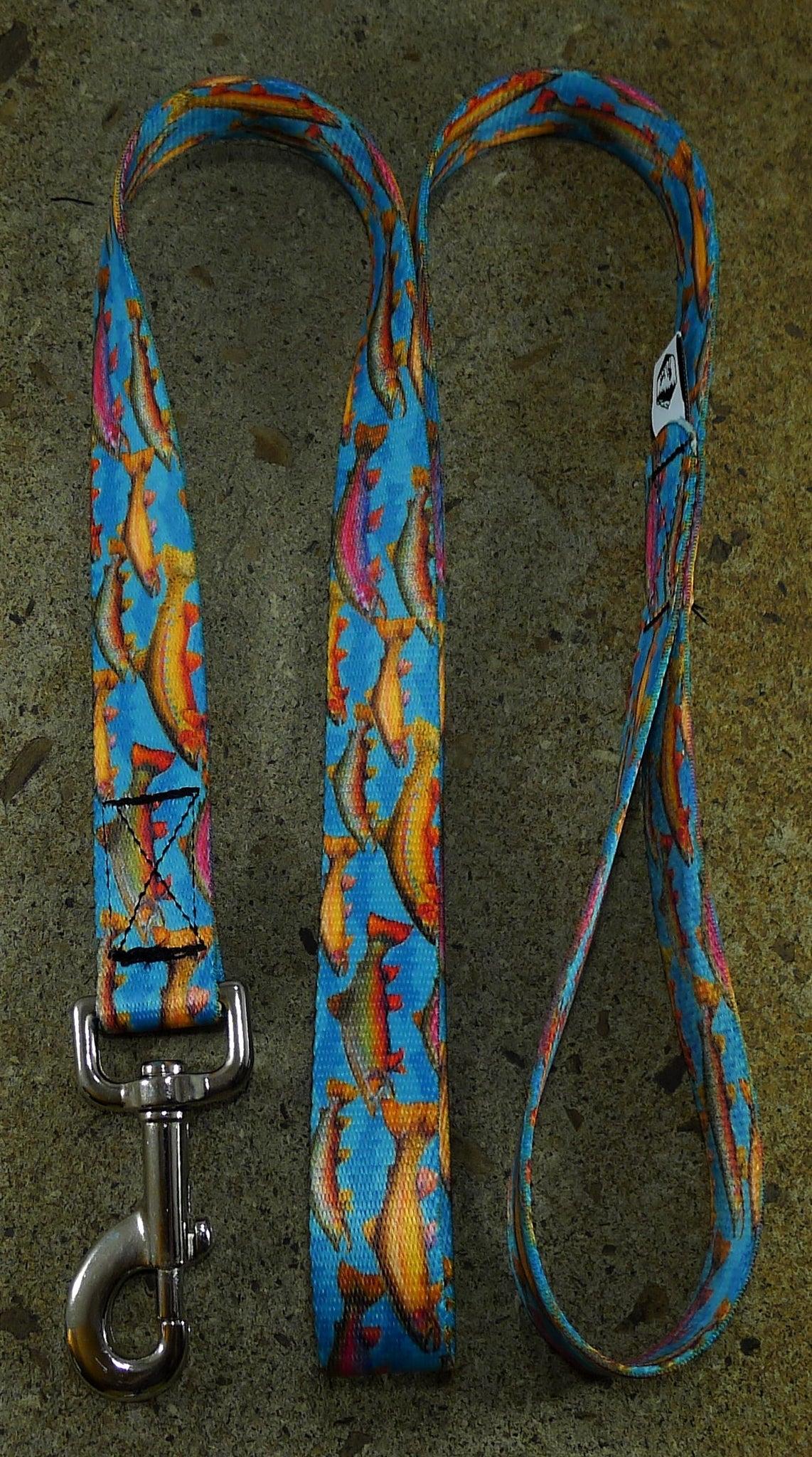 MTN Straps Dog Leash, Trout Tales, 4-ft