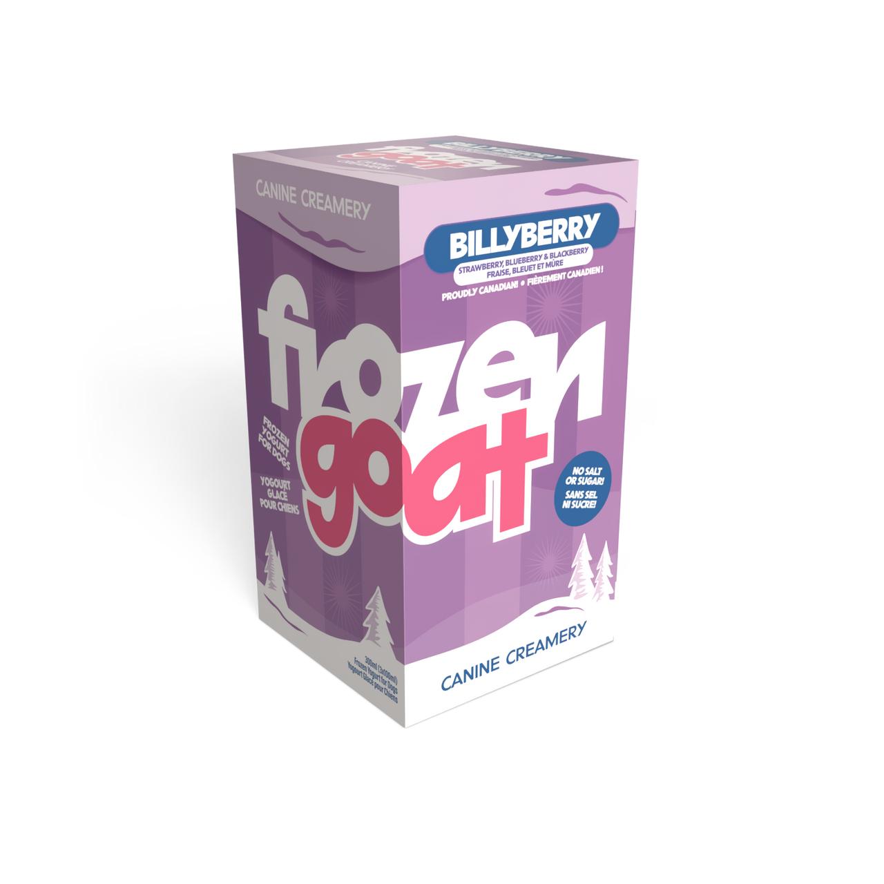 Big Country Raw Frozen Goat Yogurt Billyberry Frozen Dog Treats