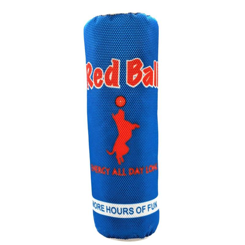 Ethical Pet Spot Fun Drink Red Ball Plush Dog Toy