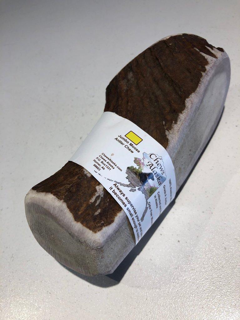 Chews Alaska Naturally Shed Moose Antler Dog Treats, Jumbo