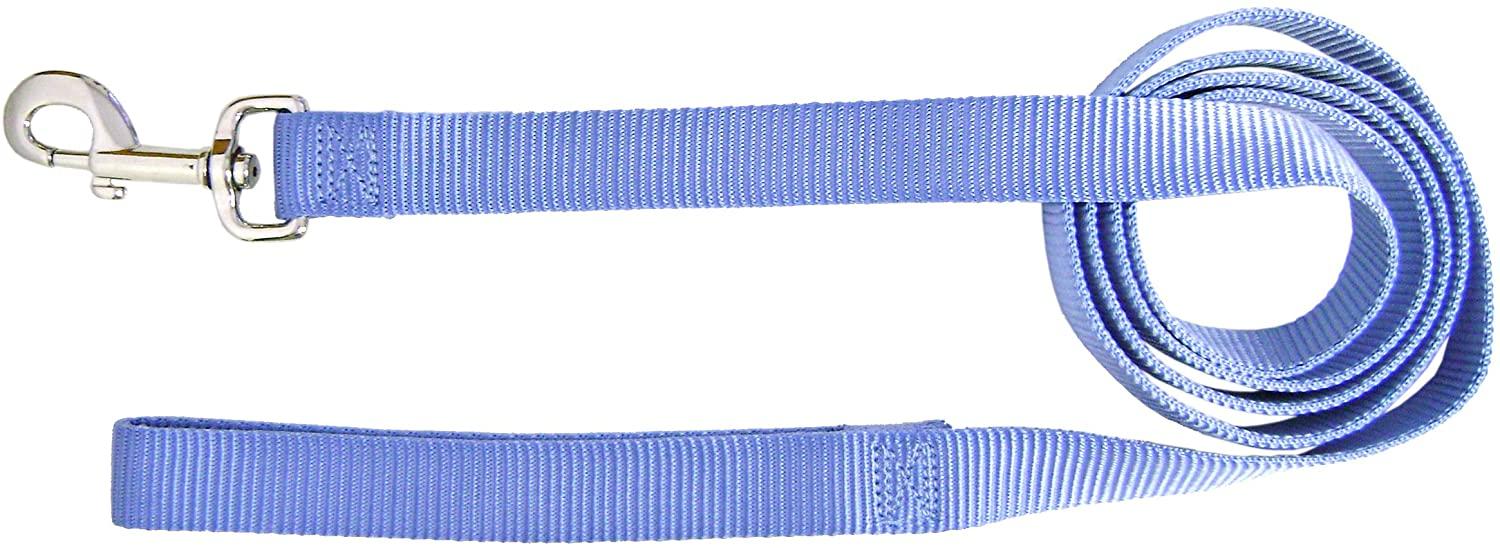 Hamilton Single Thick Nylon Dog Leash, Berry, 5/8-in x 4-ft