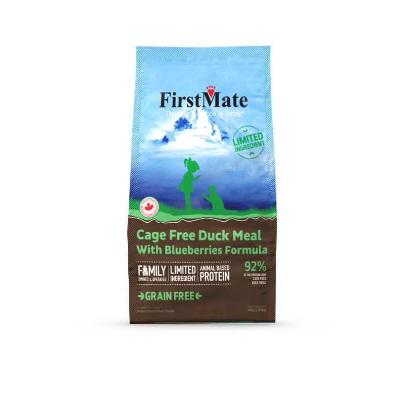FirstMate Limited Ingredient Diet Cage Free Duck Meal with Blueberries Grain-Free Dry Cat Food