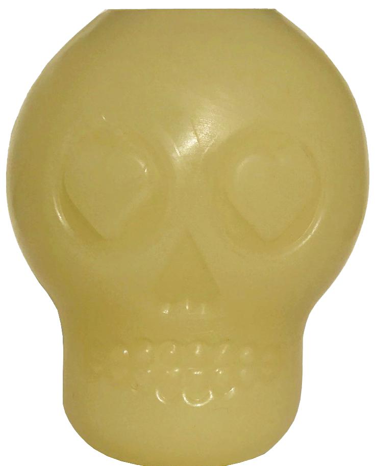 SodaPup MuttsKickButt Glow in the Dark Sugar Skull Treat Dispenser Dog Toy