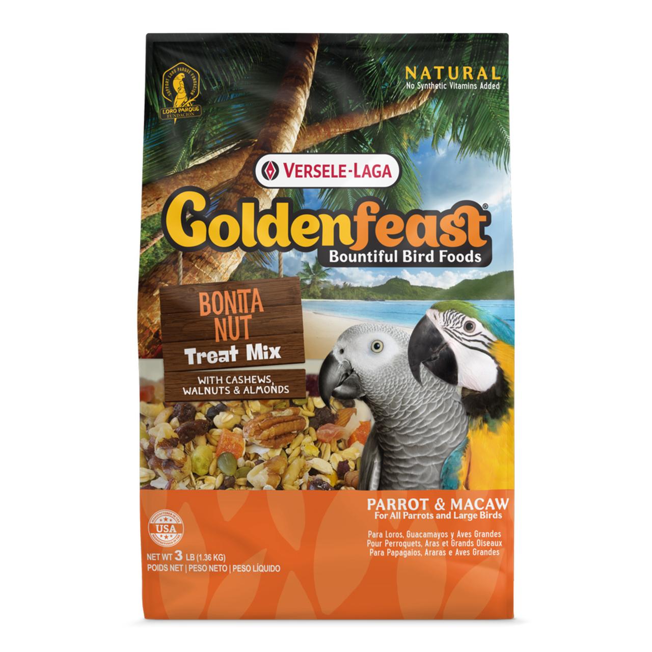 Versele-Laga Goldenfeast Bonita Nut Mix Bird Treats, 3-lb