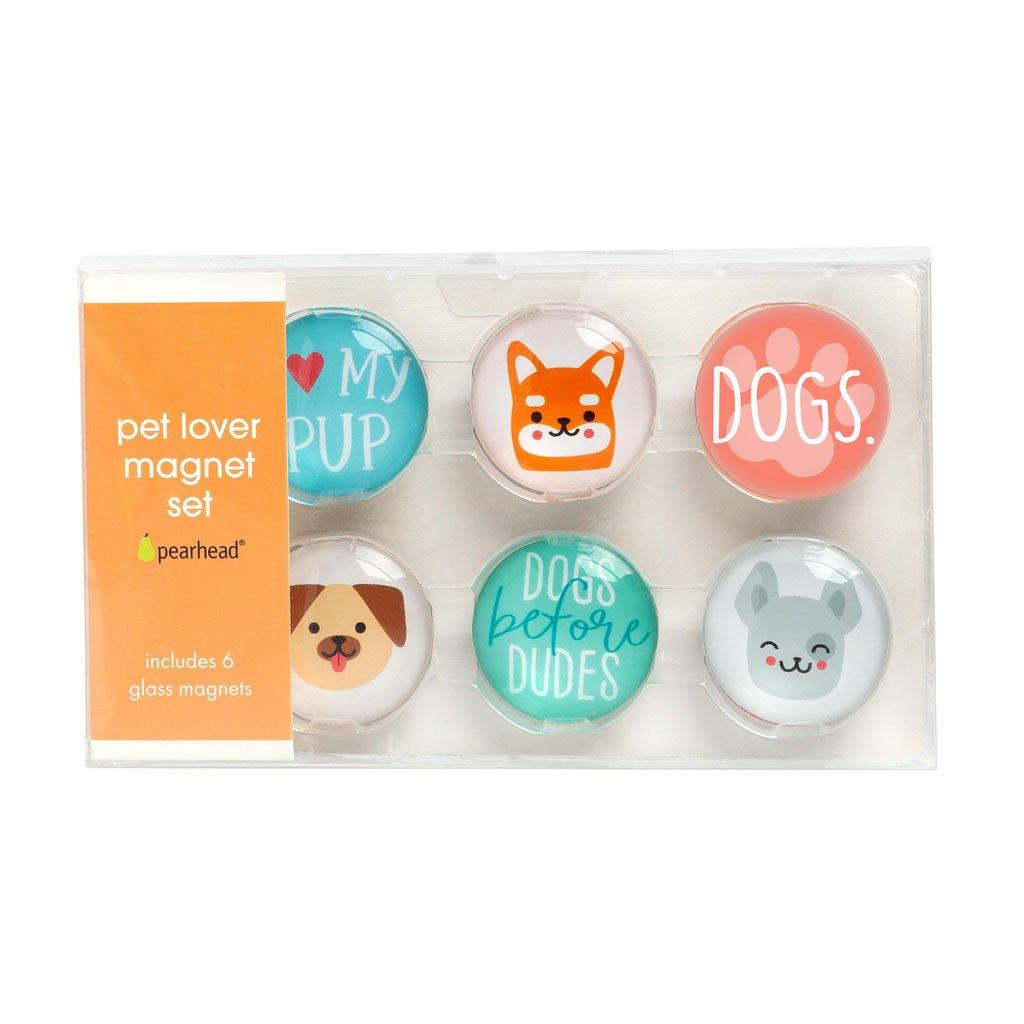 Pearhead Dog Magnet Set for Pet Lovers, 6-pk