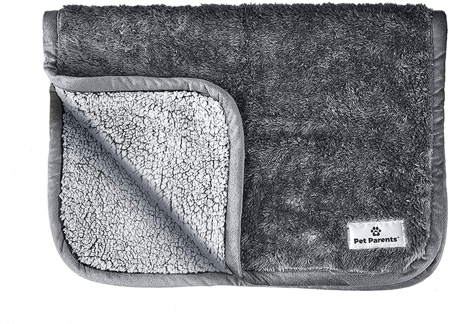 Pet Parents Pawtect Waterproof Dog & Cat Blanket, Slate, 32-in x 40-in