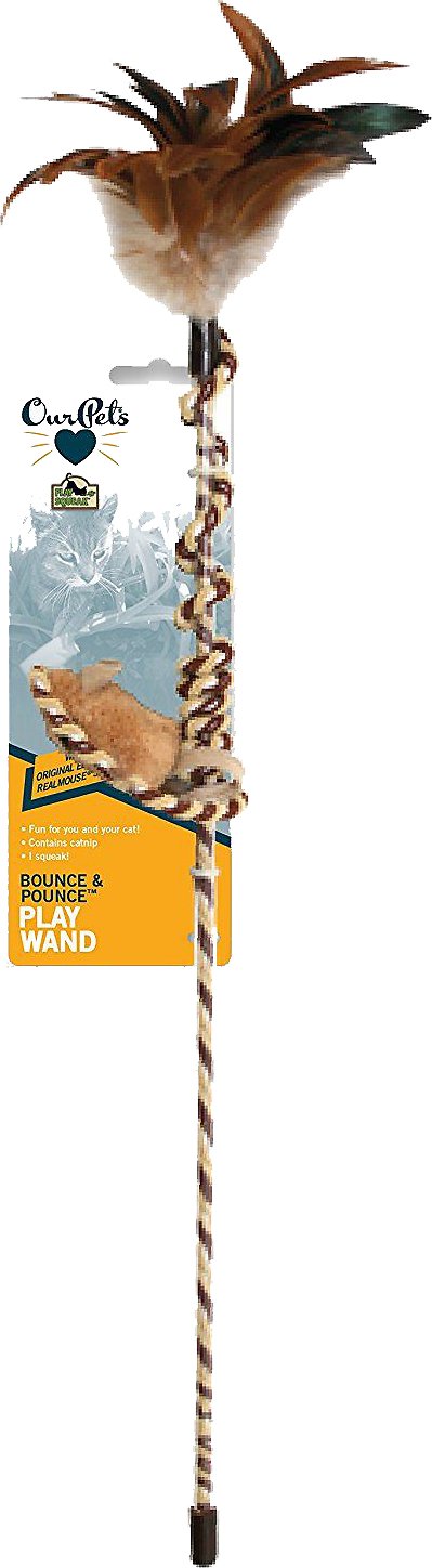 Pet Zone Bounce & Pounce Wand Cat Toy (Weights: -)