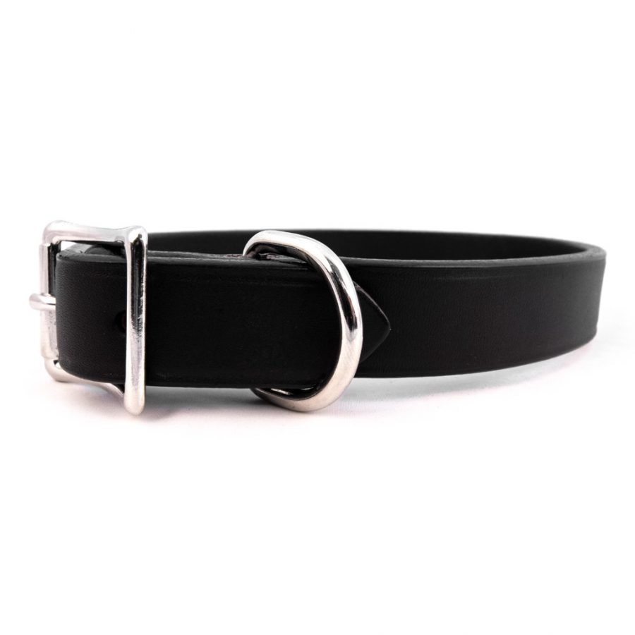 Auburn Leathercrafters Town Collar, Black, 5/8-in x 12-in