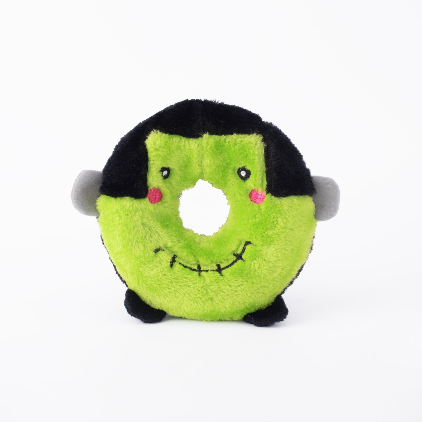 ZippyPaws Halloween Donutz Buddies Frankenstein's Monster Dog Toy