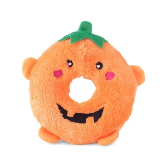 ZippyPaws Halloween Donutz Buddies Pumpkin Dog Toy