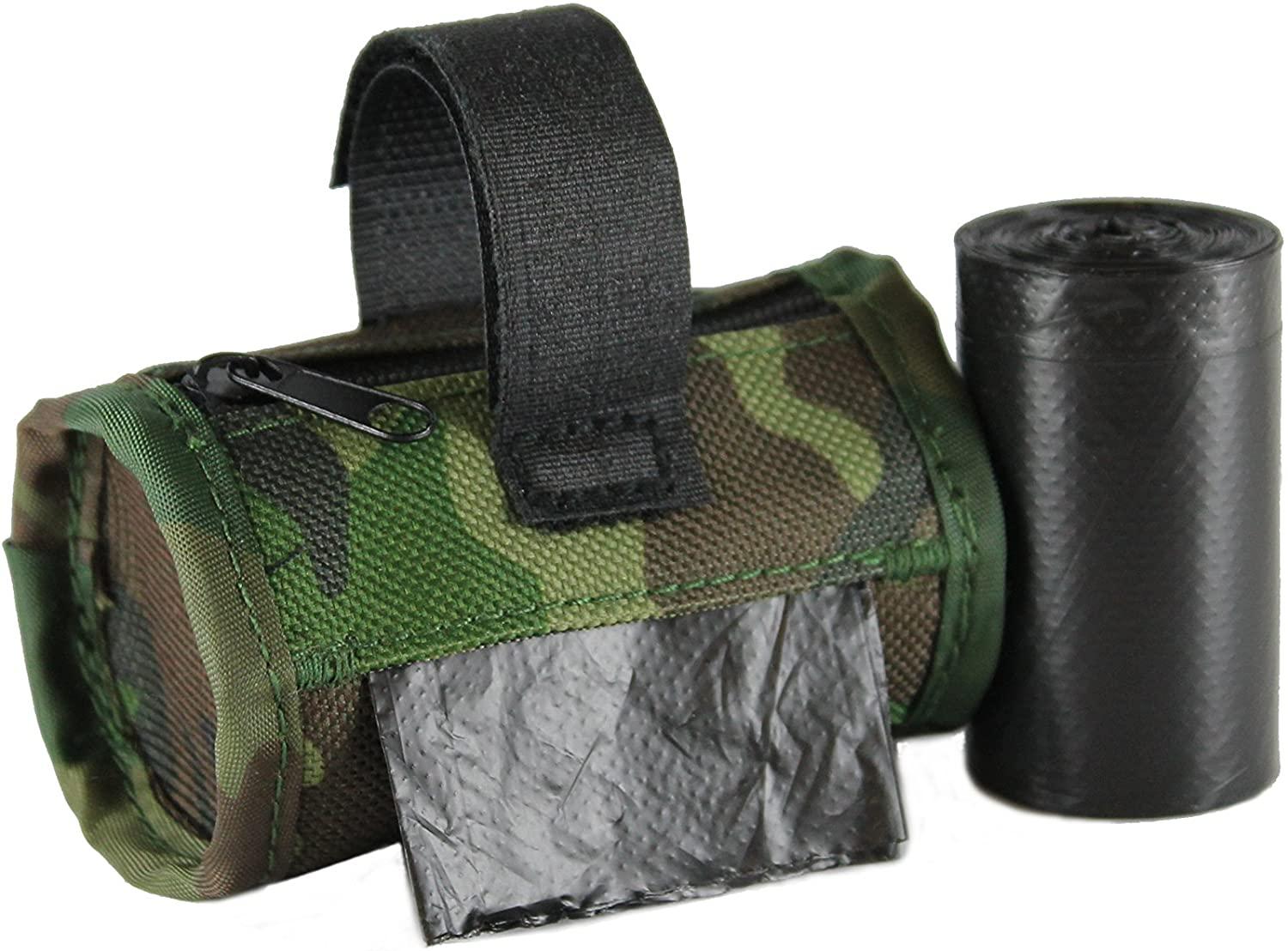 Five Star Pet Barrel Waste Bag Dispenser for Pets, Green Camouflage