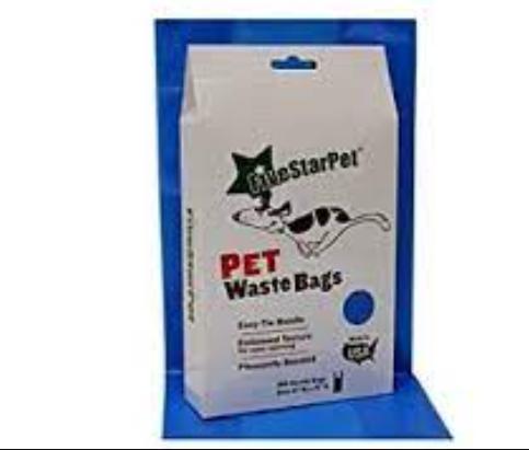 Five Star Pet Easy-Tie Handle Bags for Pets, Blue