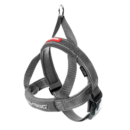 EzyDog Quick Fit Dog Harness, Grey