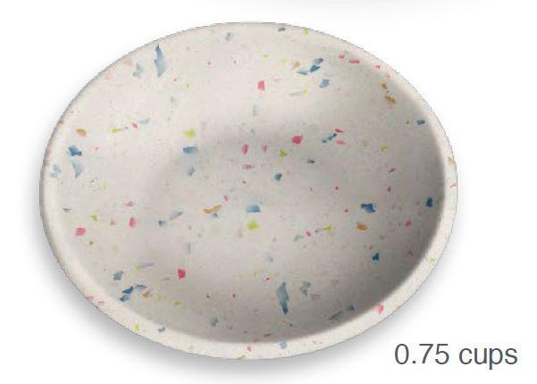 Tarhong Terrazzo Brights Pet Saucer, 0.75-cup