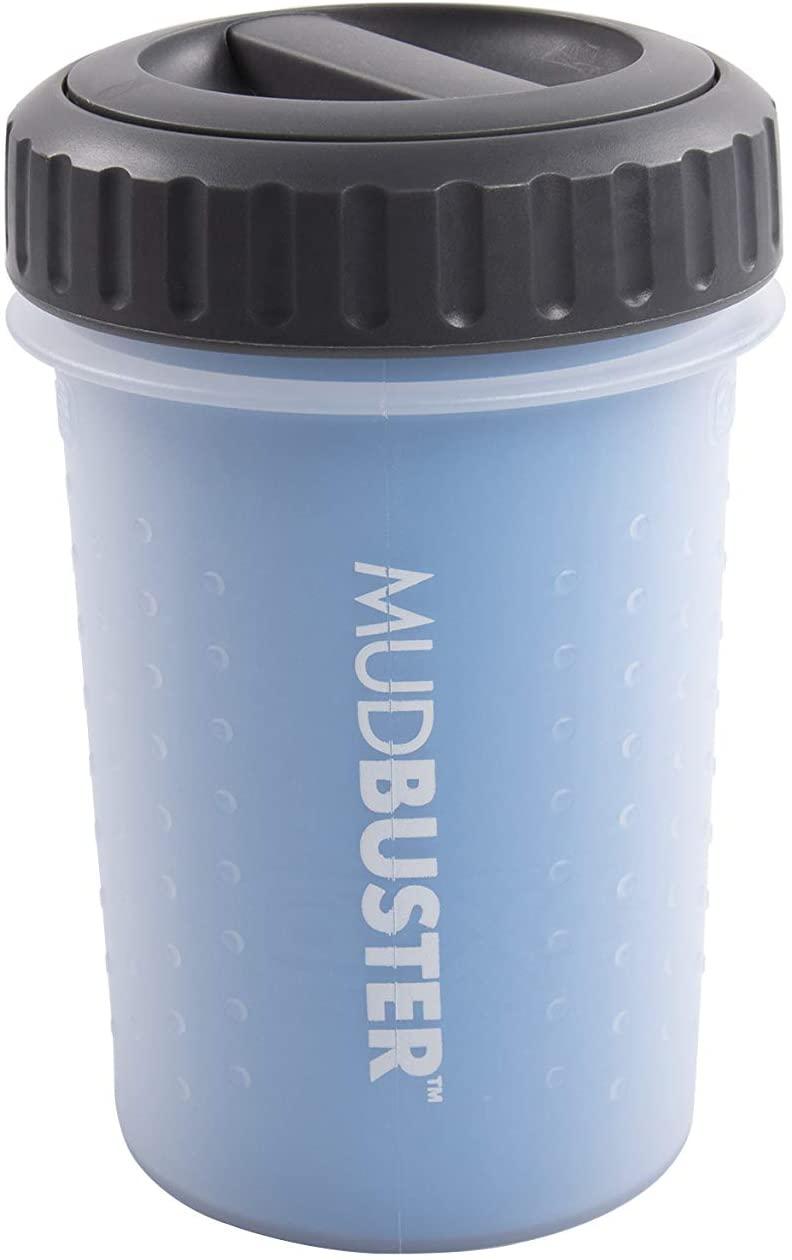 Dexas Lidded MudBuster Portable Dog Paw Cleaner, Pro Blue