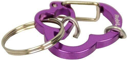 Rubit! Heart Dog Tag Clip, Purple, Medium