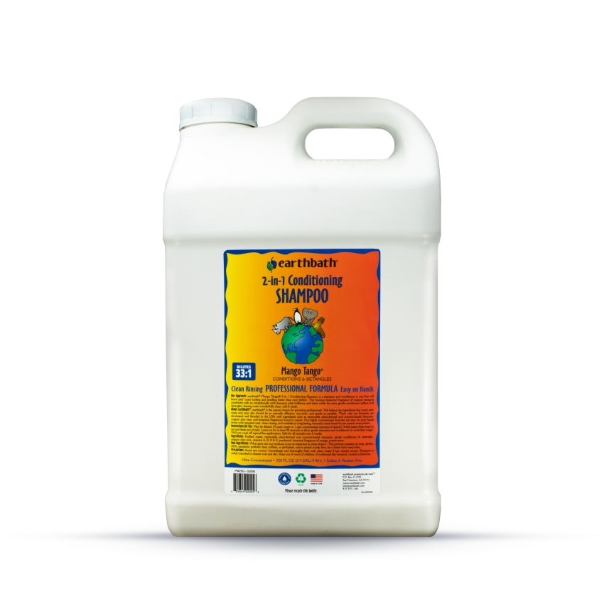 Earthbath 2-in-1 Conditioning Shampoo for Dogs & Cats, Mango Tango