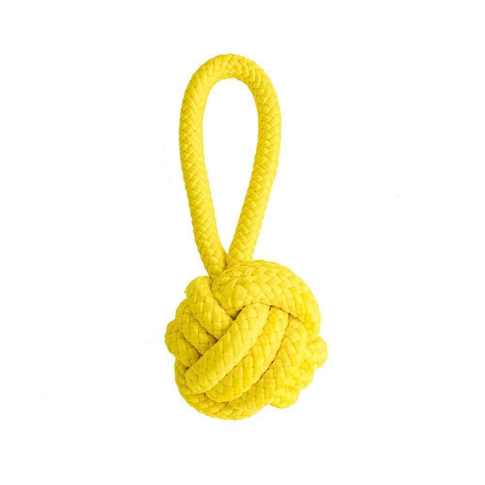 Playology Dri-Tech Rope Knot Chicken Scented Dog Toy, Medium