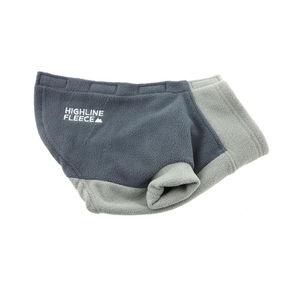 Doggie Design Highline Fleece Dog Coat, Two Tone Gray, 14
