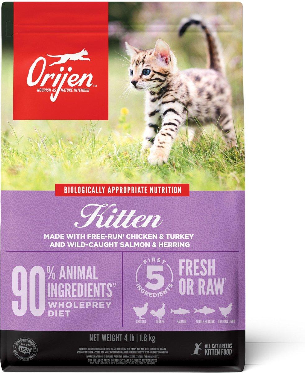 ORIJEN Kitten Grain-Free Dry Cat Food, 7-lb