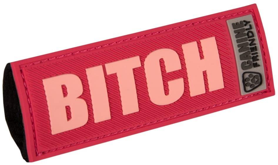 RC Pets Bark Notes Bitch Dog Collar Patch, 1-in