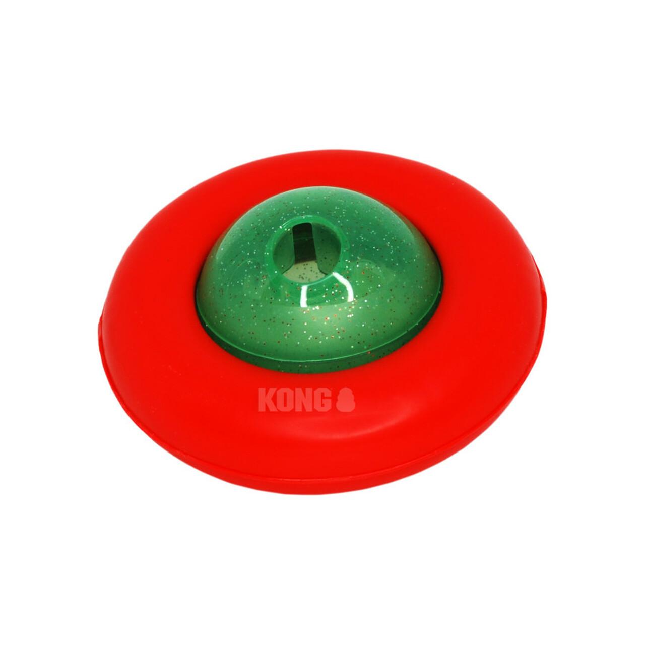 KONG Holiday Gyro Dog Toy, Red/Green