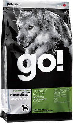 Go! Sensitivity + Shine LID Dinde Croquettes pour chien, 25-lb