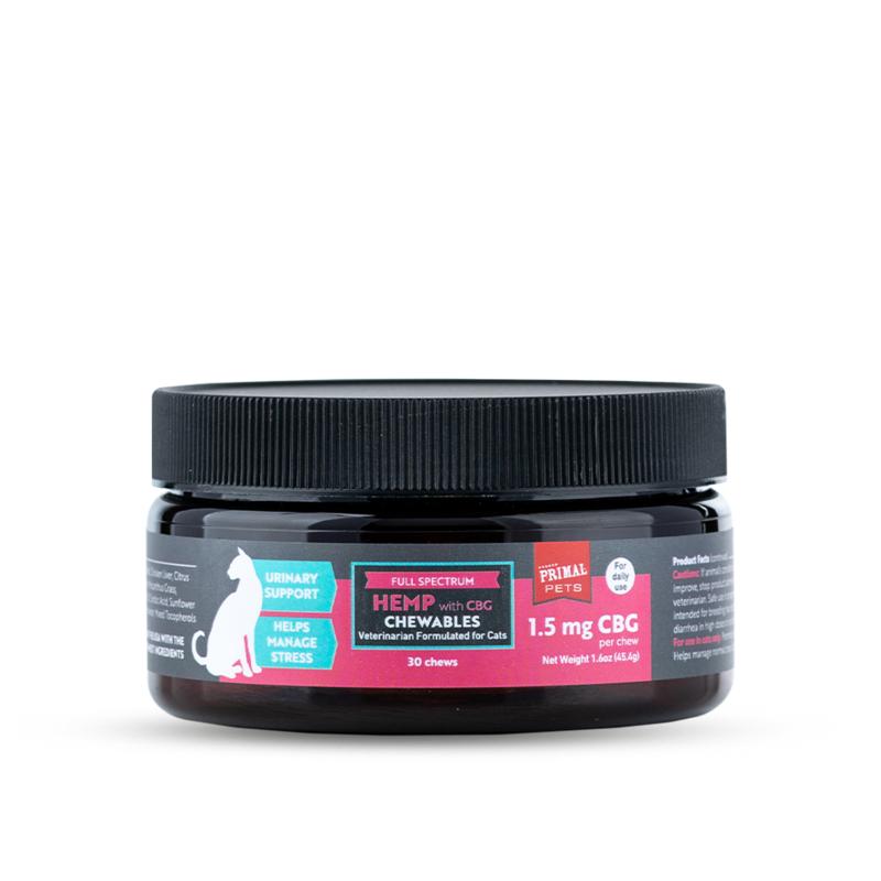 Primal Chewables Chicken & Salmon Flavored Alternative Supplement for Cats, 1.5mg