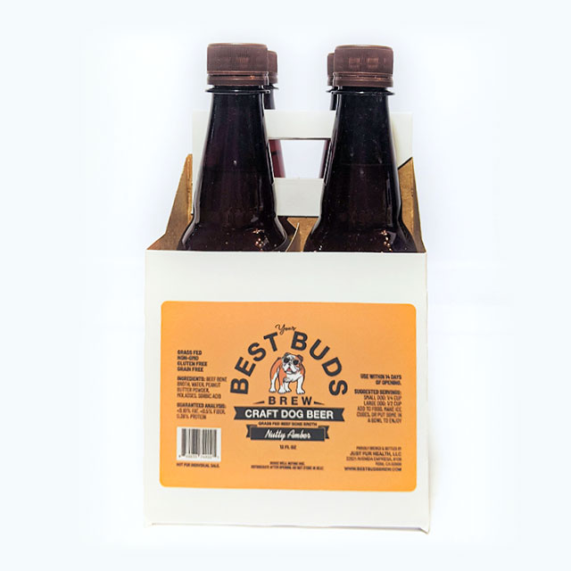 Your Best Buds Brew Craft Dog Beer Nutty Amber Bone Broth
