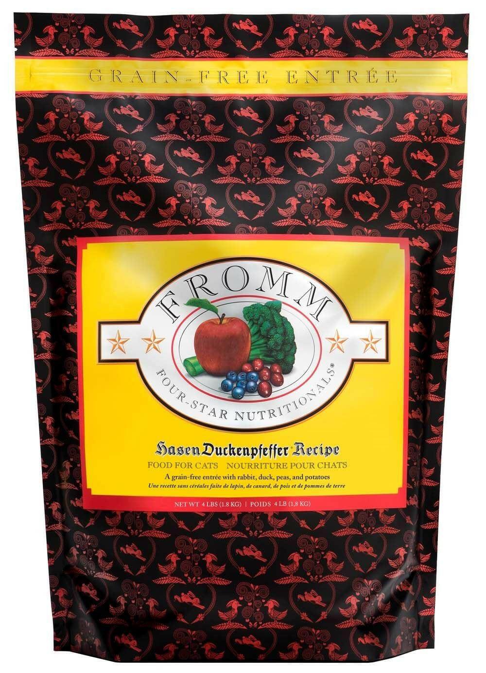 Fromm Four-Star Nutritionals Hasen Duckenpfeffer Dry Cat Food, 4-lb