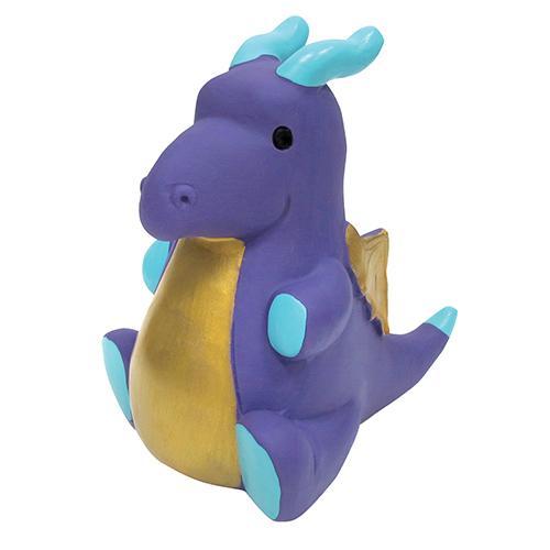foufouBRANDS Latex Dragon Chew Dog Toy, Purple