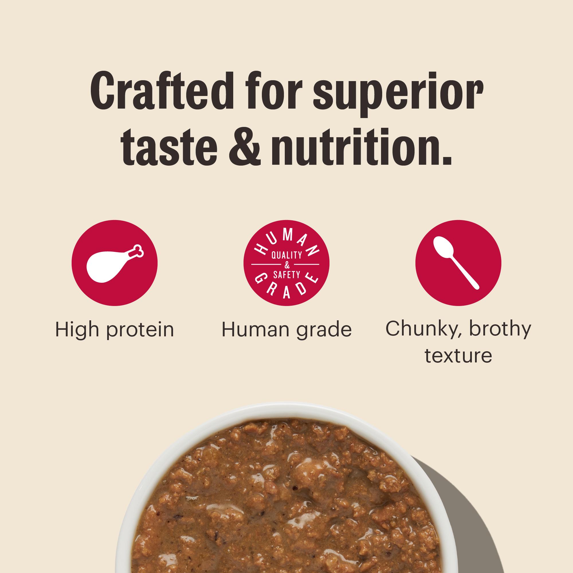 The Honest Kitchen Minced Chicken in Bone Broth Gravy Wet Cat Food, 5.5-oz