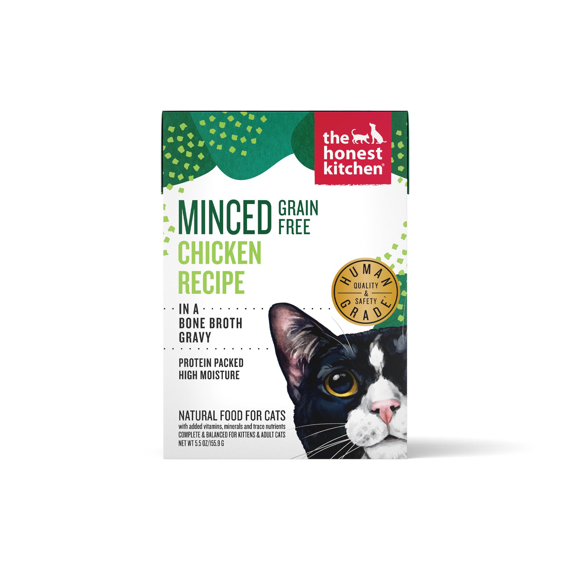 The Honest Kitchen Minced Chicken in Bone Broth Gravy Wet Cat Food, 5.5-oz