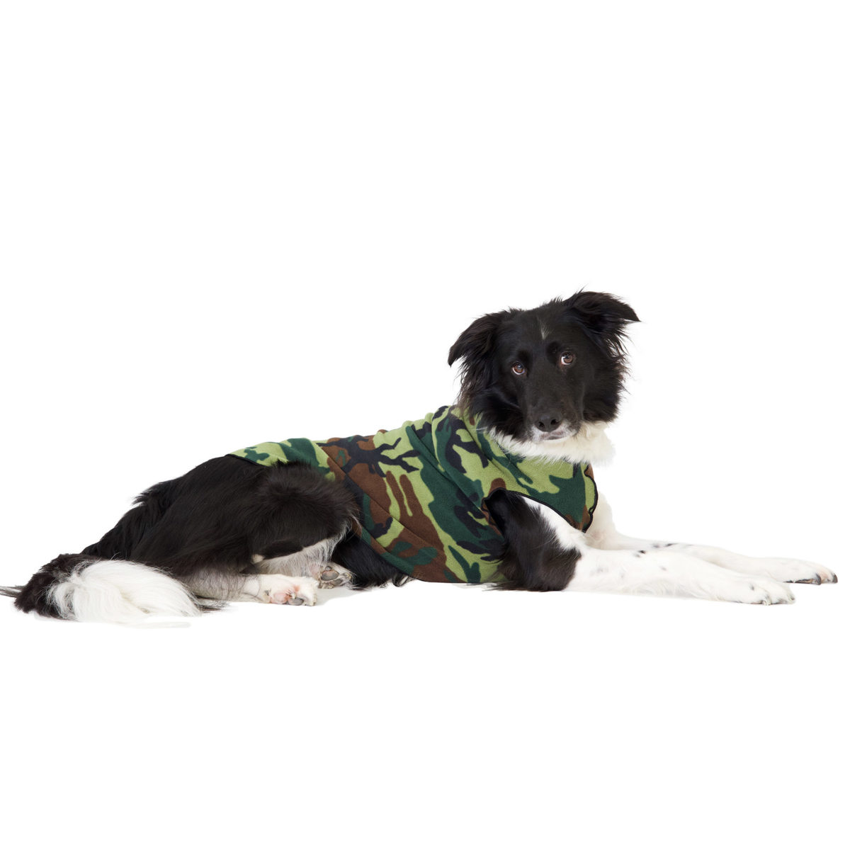 Goldpaw Stretch Fleece Dog Coat, Camo, 2
