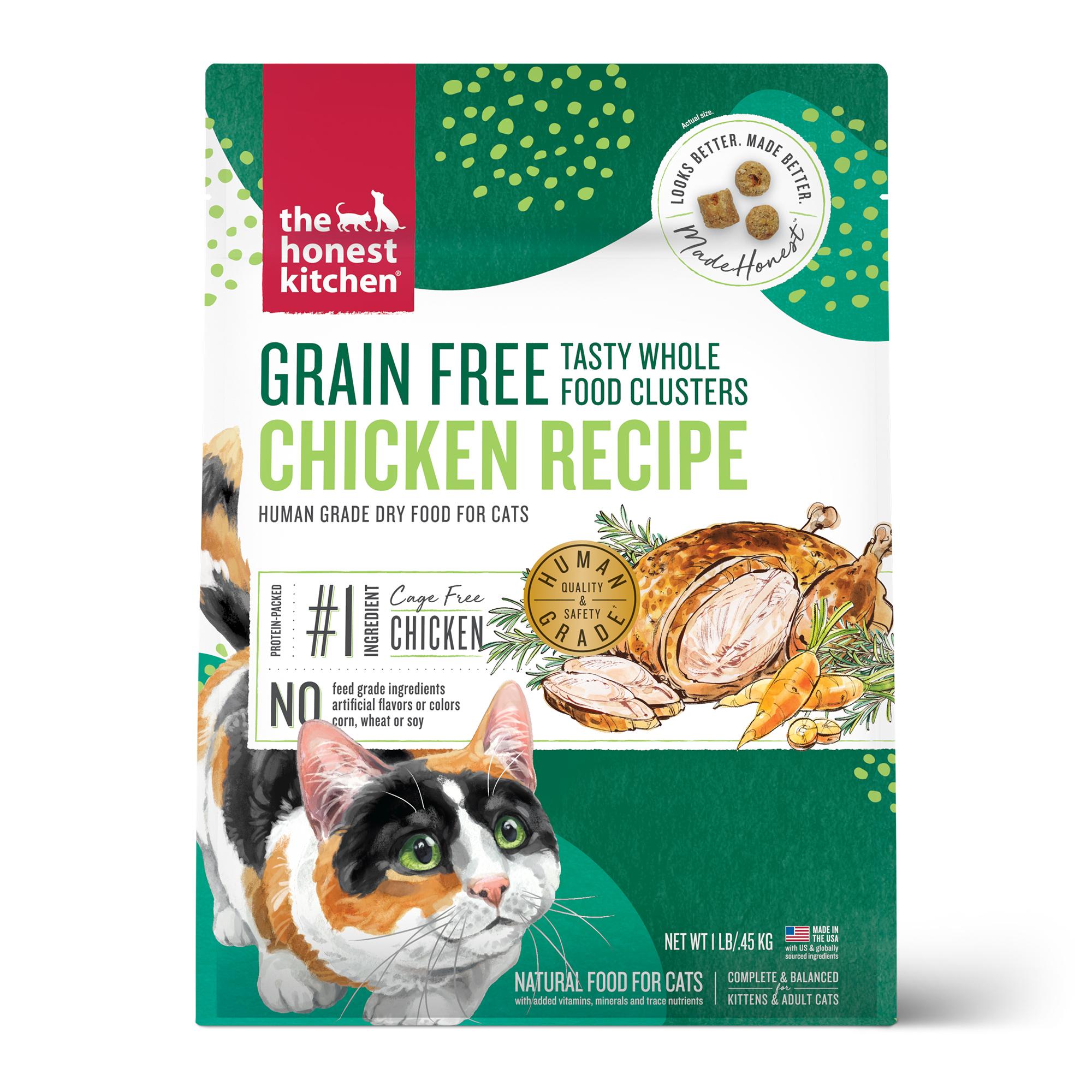 The Honest Kitchen Whole Food Clusters Chicken Grain-Free Dry Cat Food