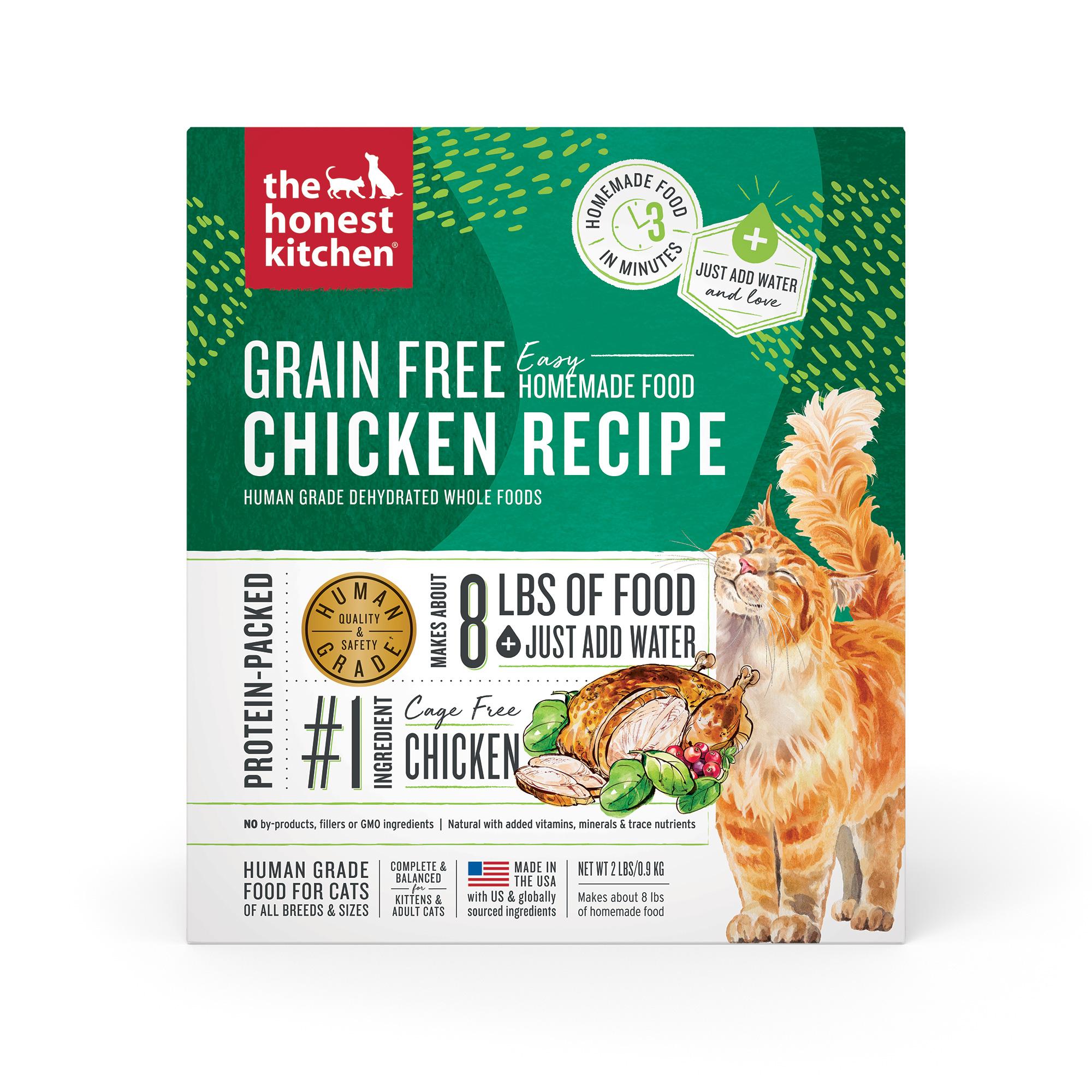 The Honest Kitchen Chicken Grain-Free Dehydrated Cat Food, 2-lb