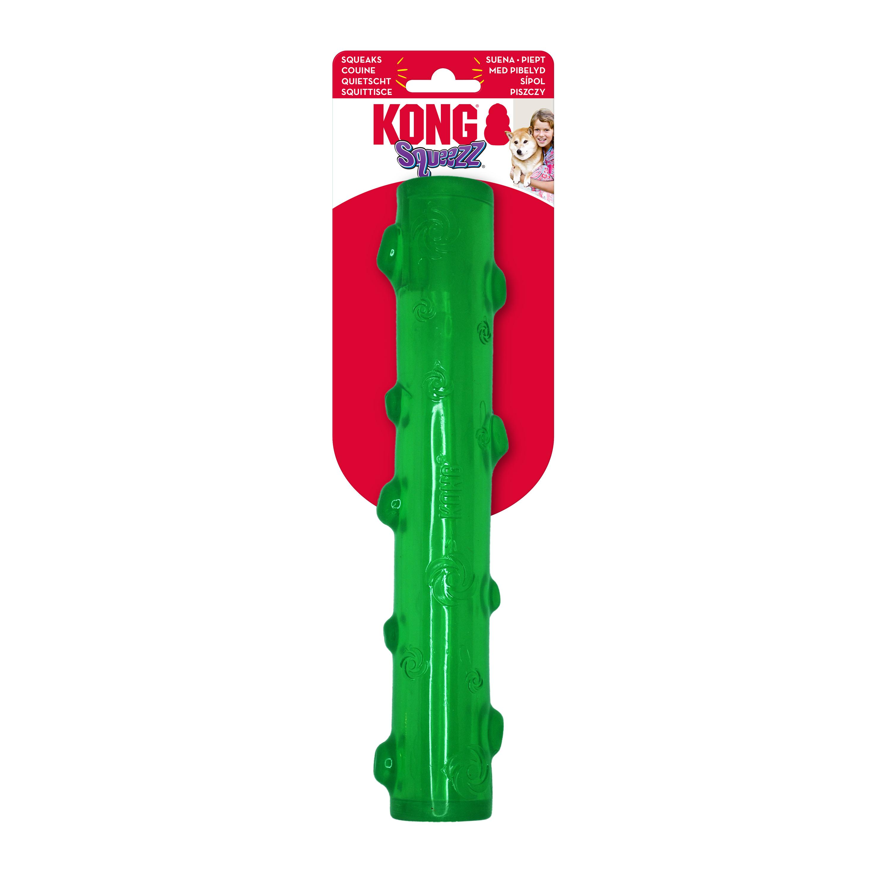 KONG Holiday Squeezz Stick Dog Toy, Assorted, Large