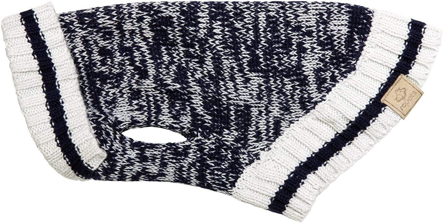 RC Pets Cabin Dog Sweater, Navy Melange