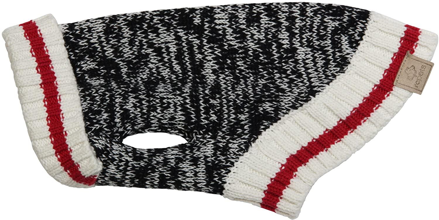RC Pets Cabin Dog Sweater, Black Melange