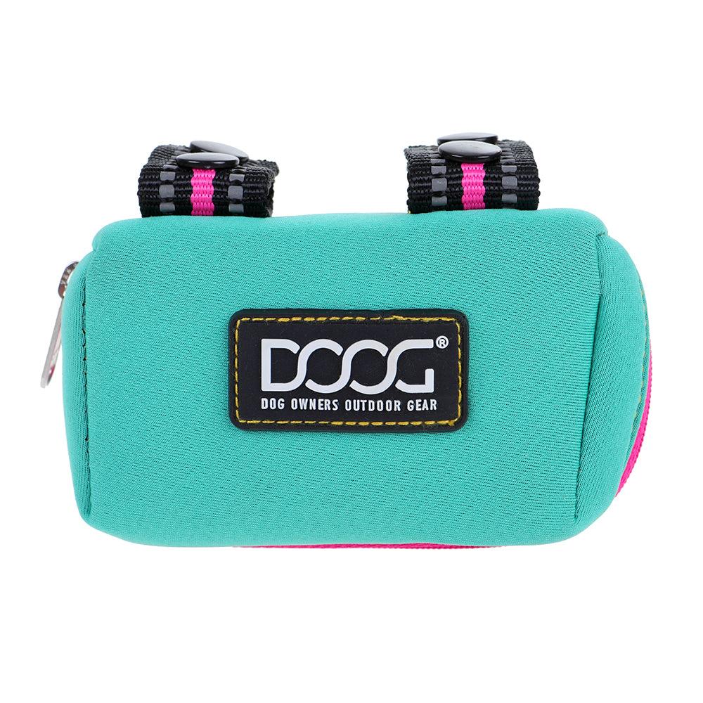 DOOG Walkie Pouch Dog Poop Bag Dispenser, Rin Tin Rin Neon Green/Pink