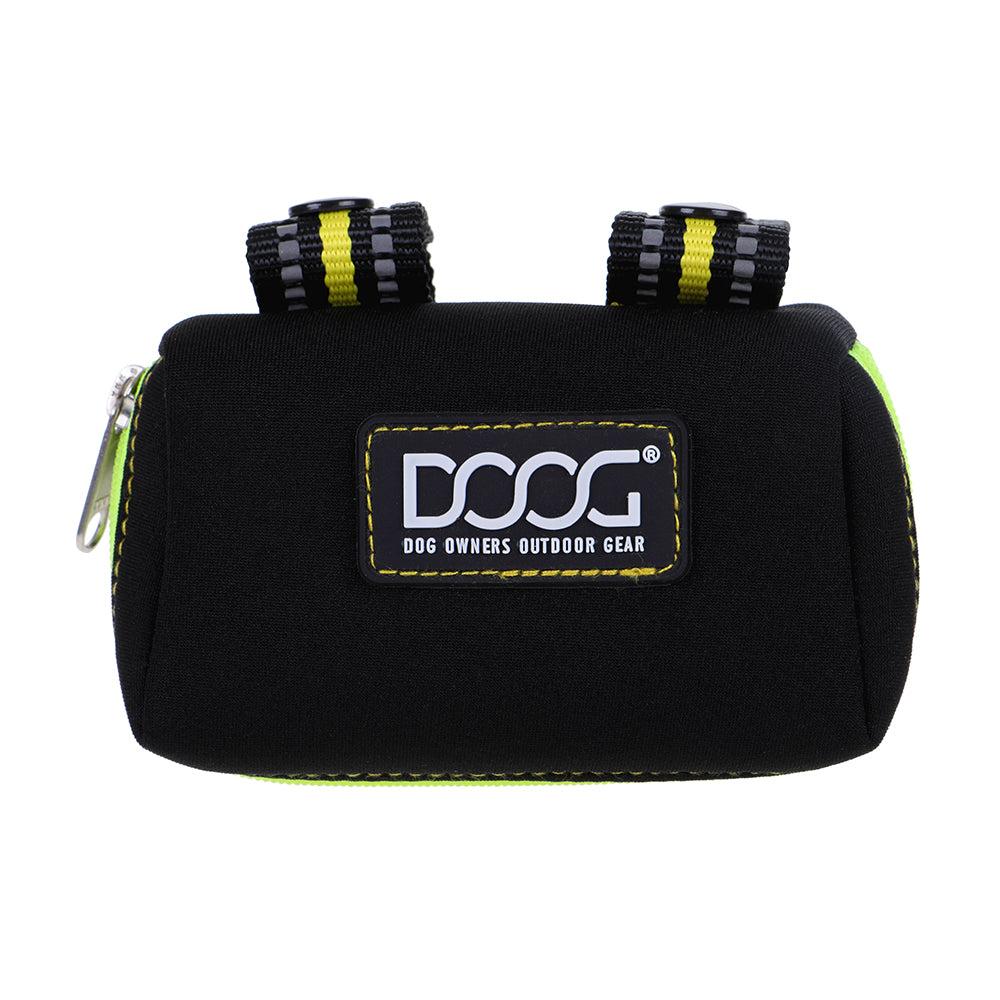 DOOG Walkie Pouch Dog Poop Bag Dispenser, Neon Bolt Black/Yellow