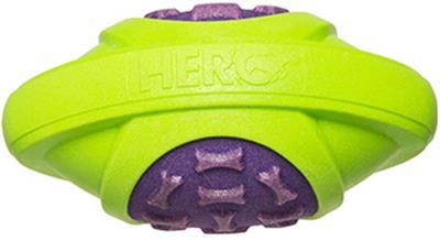 Hero Dog Outer Armor Football Dog Toy, Purple, Small