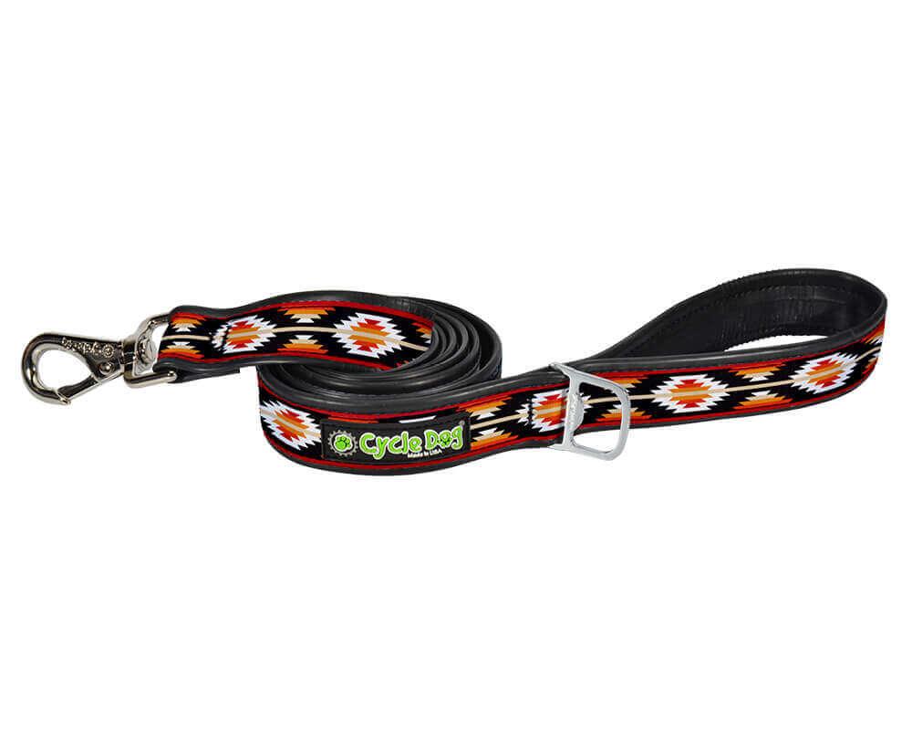 Cycle Dog RegWidth Dog Leash, Red/Black Campfire Blanket , 6-ft