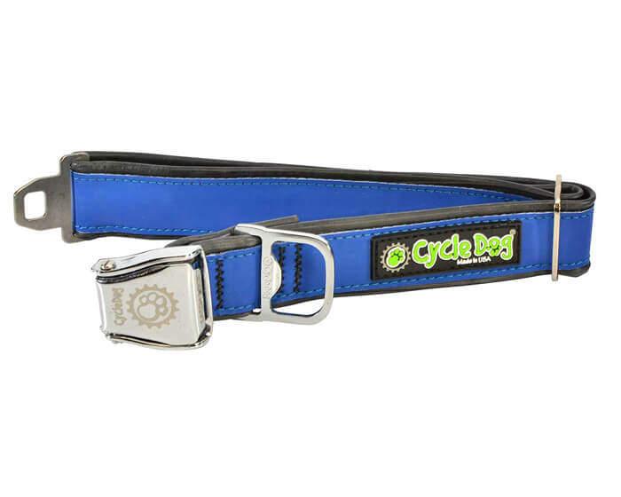 Cycle Dog Collar with Plastic Buckle for Dogs, Blue MAX Reflective, Medium