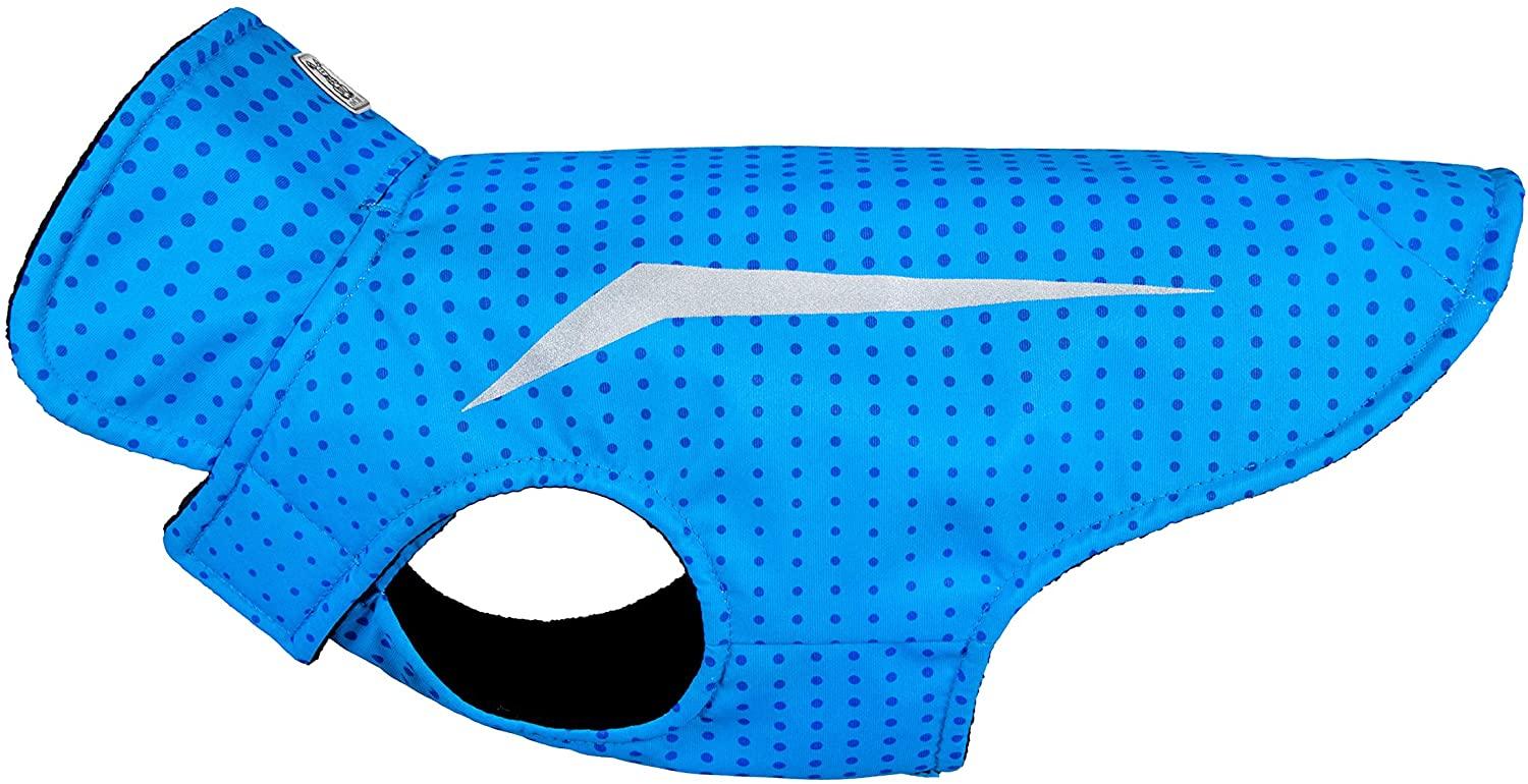 RC Pets Shasta Dog Coat, Cyan Halftone, 14