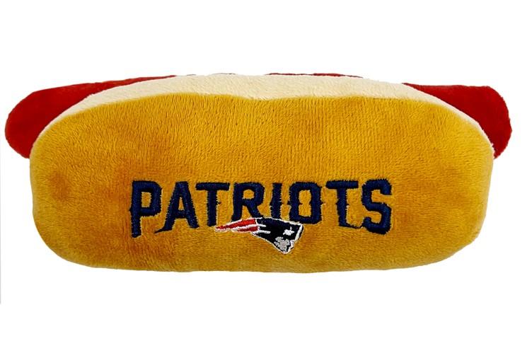 Pets First New England Patriots Hot Dog Toy