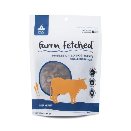 KCC Naturals Farm Fetched Beef Heart Freeze-Dried Dog Treats, 2.4-oz